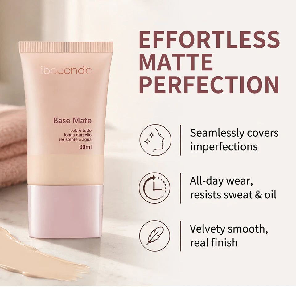 Long-Lasting Matte Liquid Foundation for Flawless Natural Coverage - 10