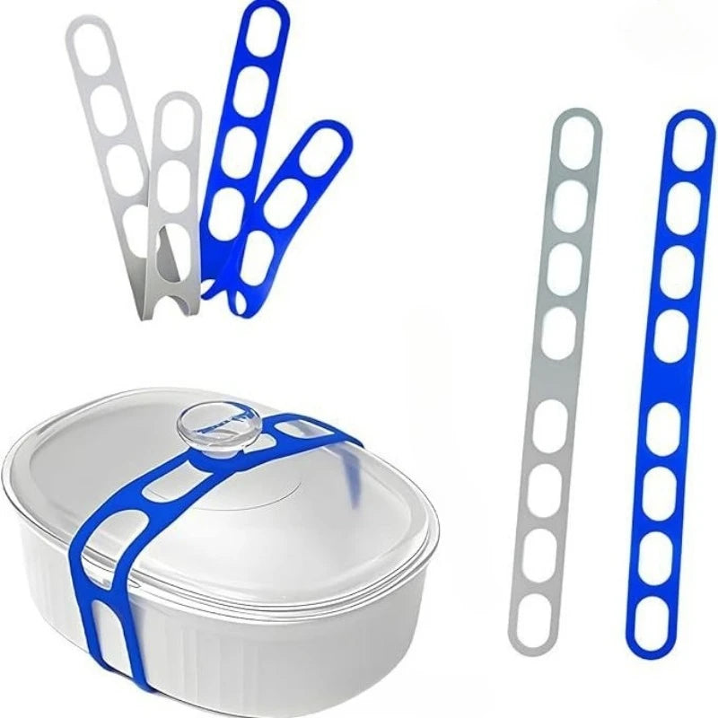 Elastic Pot Lid Securing Strap for Food Transport
