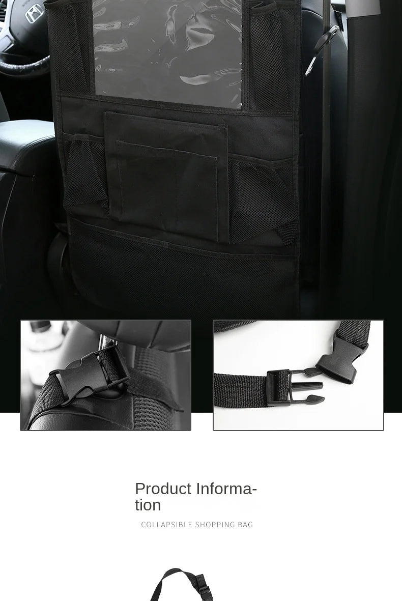 Car Backseat Organizer with Touch Screen Tablet Holder - 16
