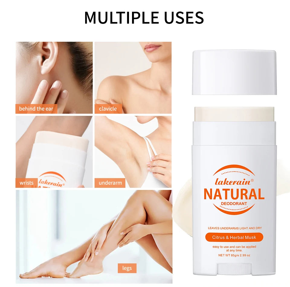 Long-Lasting Natural Solid Deodorant Stick for Freshness