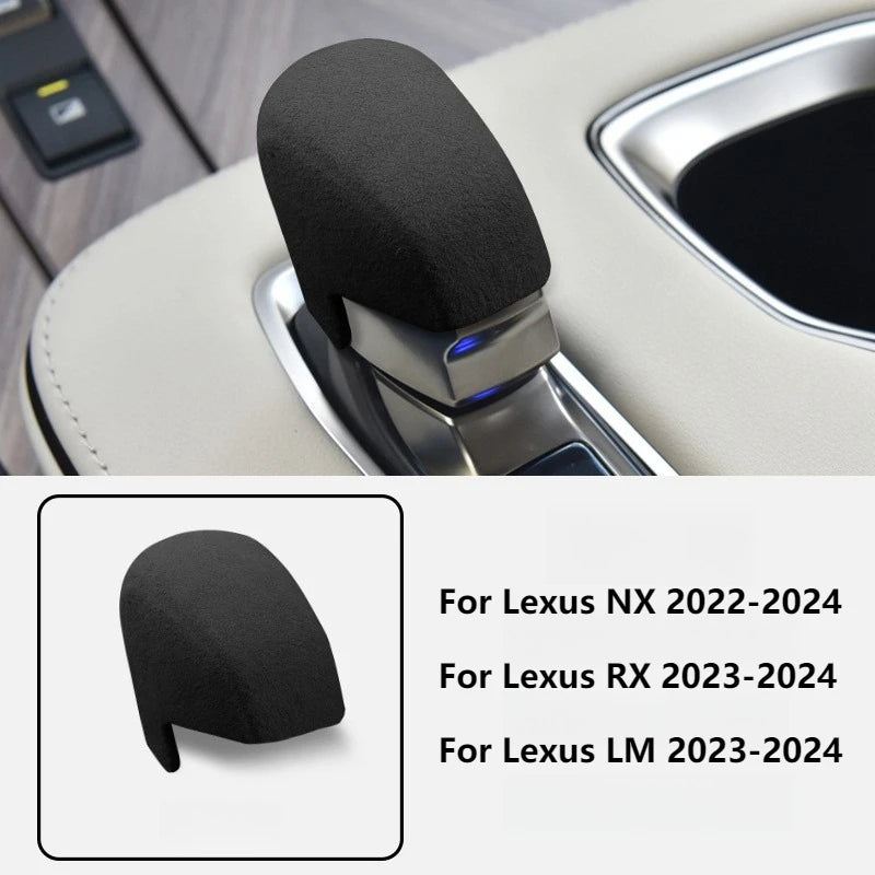 Suede Gear Shift Knob Cover for Lexus NX RX LM