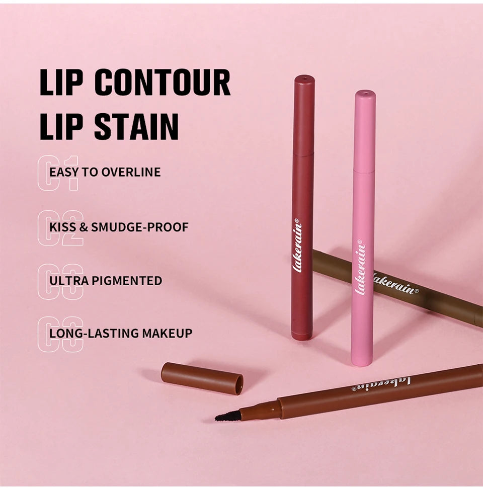 Dual-Ended Matte Lip Contour Stain and Liner Pencil