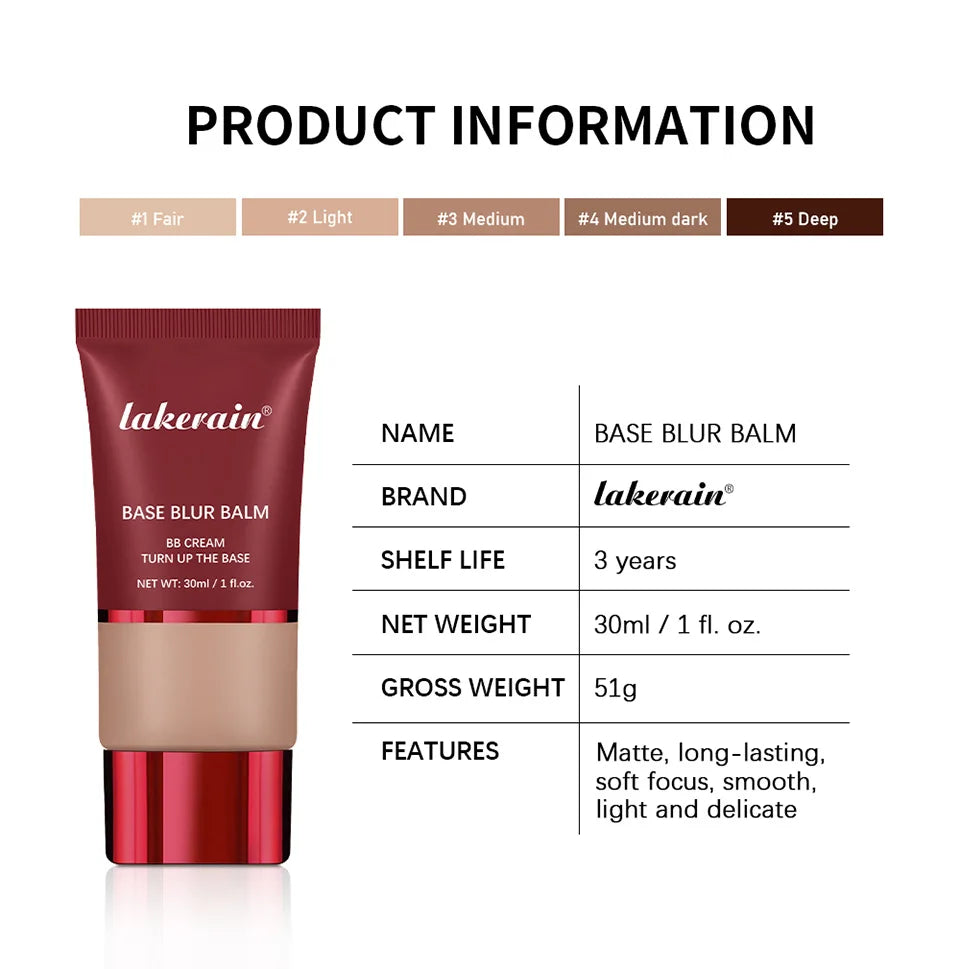 Matte Finish Liquid Foundation Concealer for Natural Skin Coverage - 16