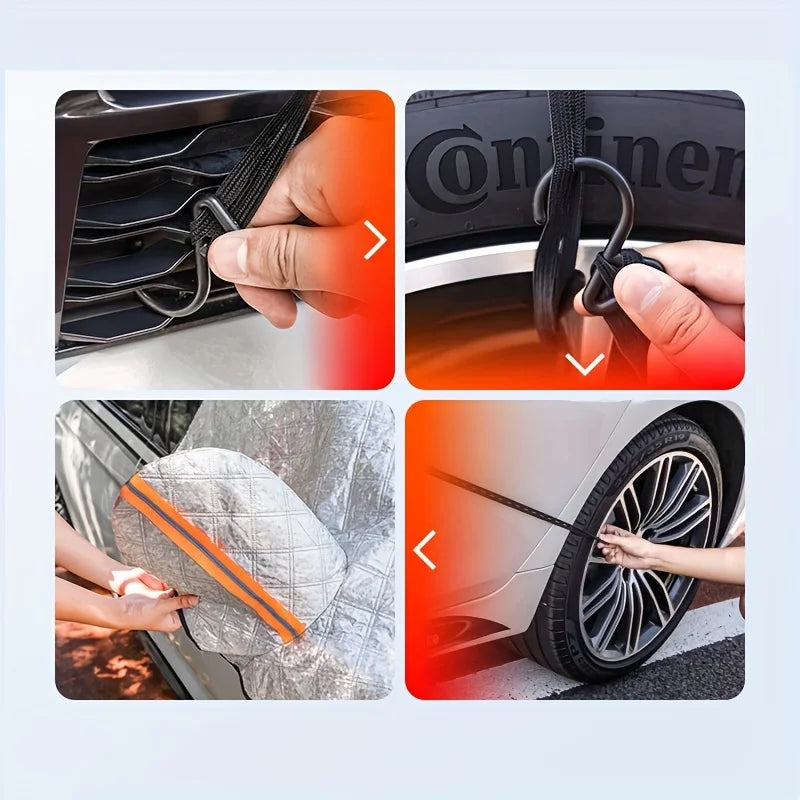 All-Weather Winter Windshield Snow Cover for SUVs and Sedans