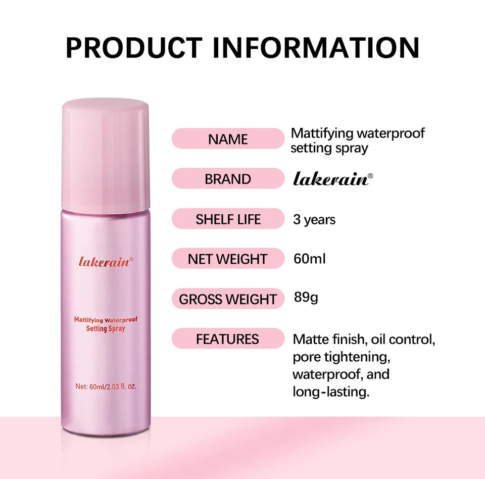 Long-Lasting Mattifying Waterproof Makeup Setting Spray - 15