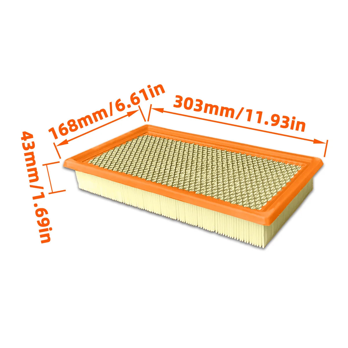 Replacement Engine Air Filter for Ford, Lincoln, and Mazda