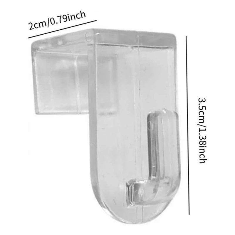 Clear Decorative Door Hooks for Home Decor and Holiday Ornaments - 2