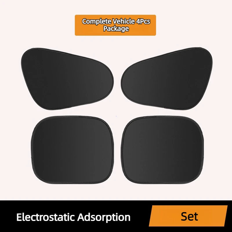 Foldable Electrostatic Car Window Sun Shade for UV Protection