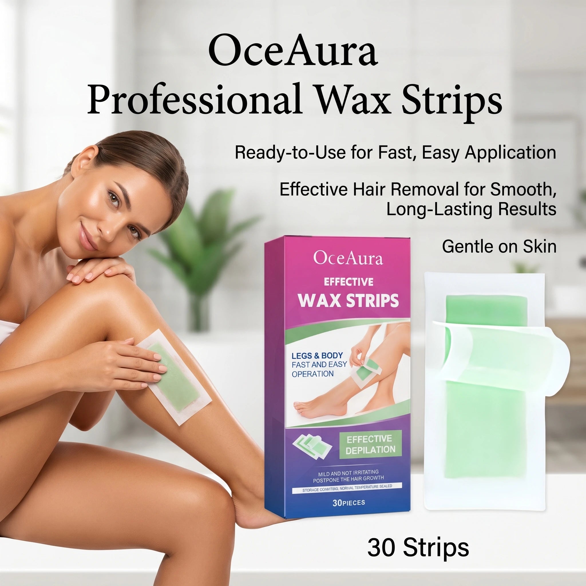 Gentle Full Body Hair Removal Wax Strips - 4