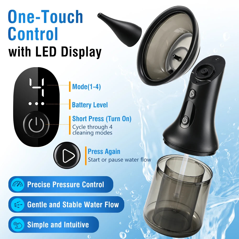 Electric Ear Wax Removal Irrigation Kit with LED Display - 5