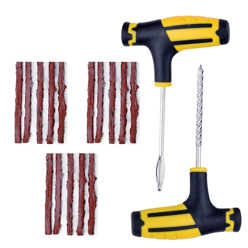 Tubeless Bicycle Tire Repair Kit with T-Handle Tools - 8