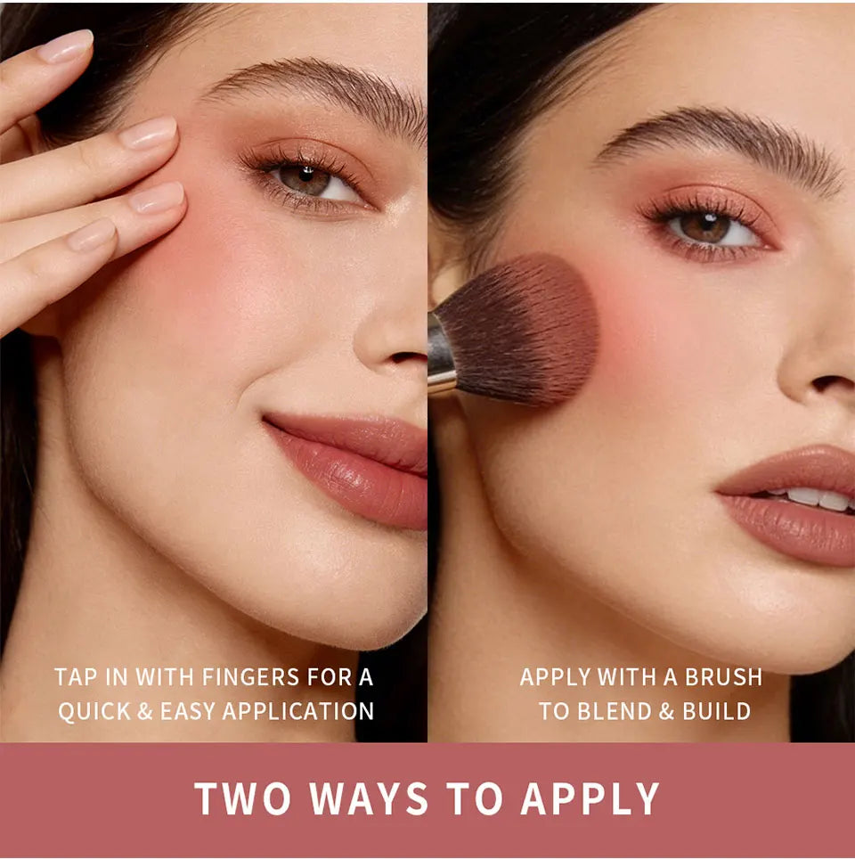 Matte Cream-to-Powder Bouncy Blush for Natural Flush