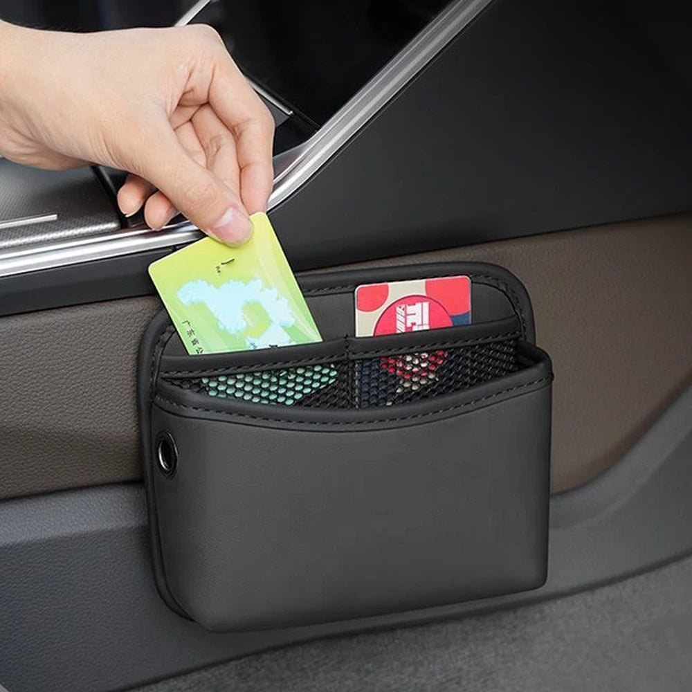 Universal PU Leather Car Door Storage Organizer