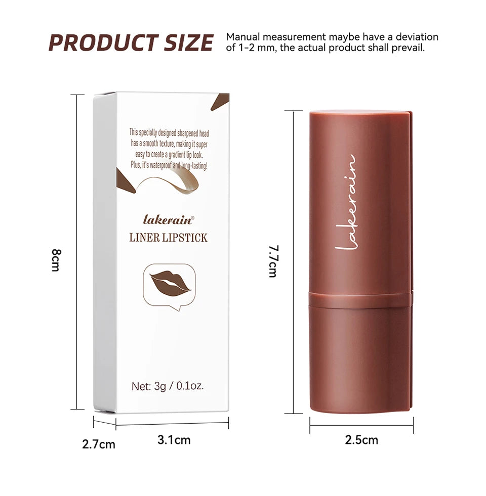 2-in-1 Long-Lasting Matte Lipstick and Lip Liner - 14