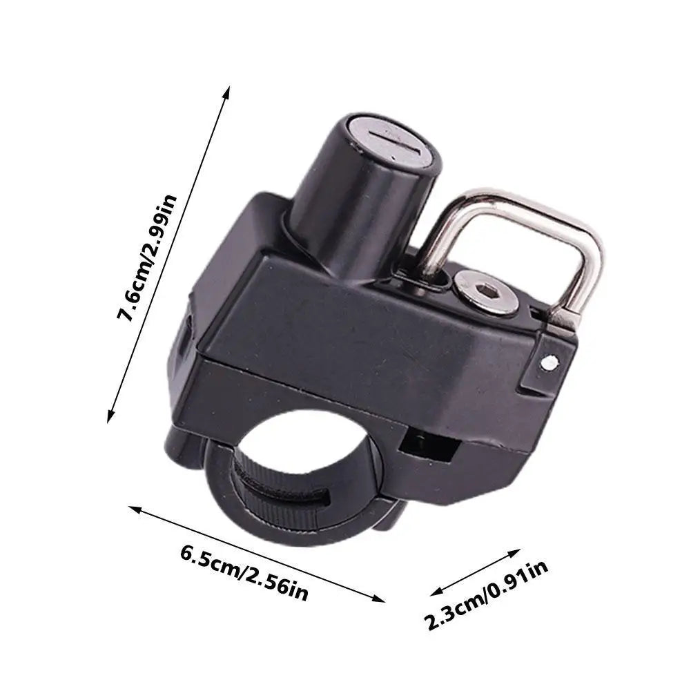 Universal Anti-Theft Motorcycle Helmet Lock for Handlebars - 4