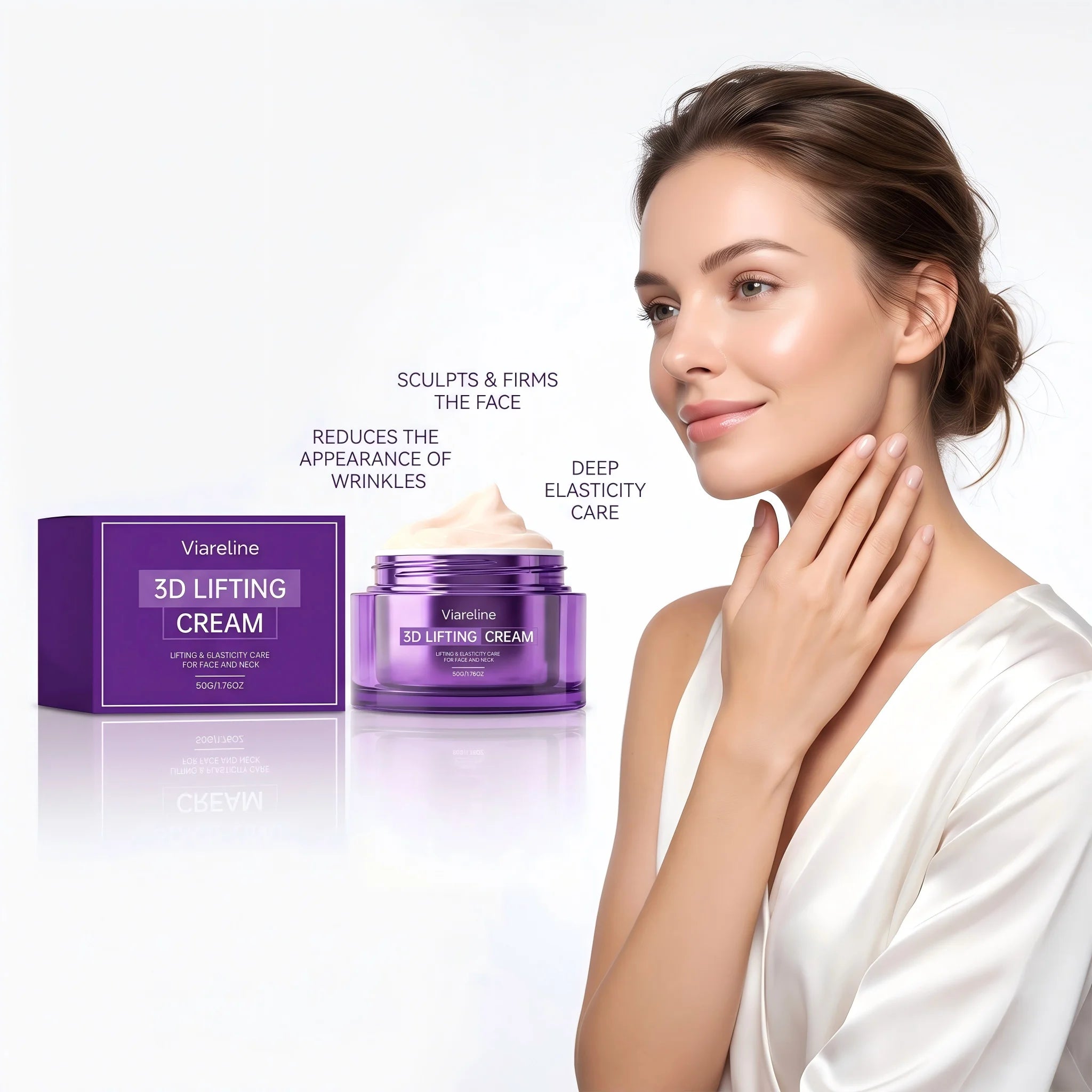 3D Face and Neck Firming Lifting Cream - 2