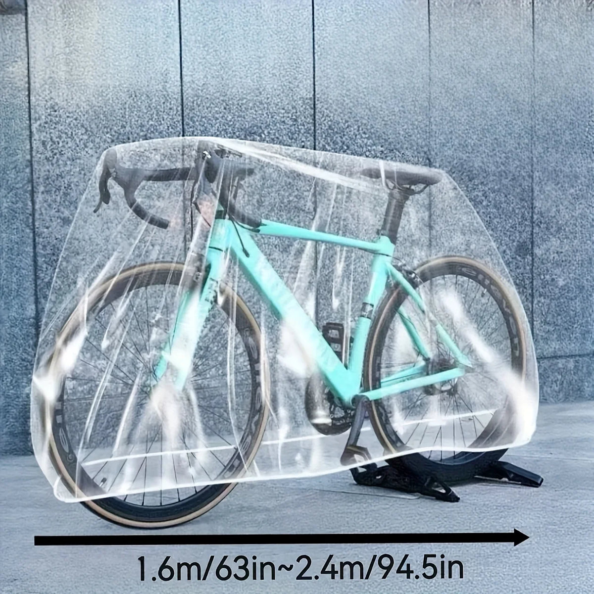 Disposable Waterproof Transparent Bicycle and Motorcycle Rain Cover