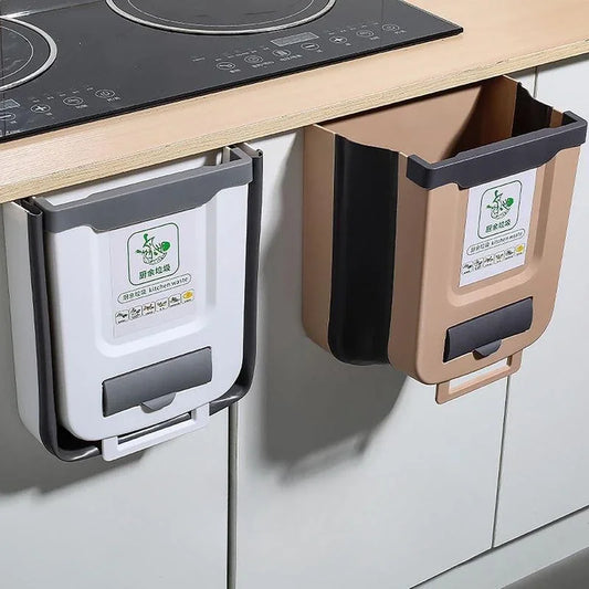 Foldable Hanging Trash Can for Kitchen and RV