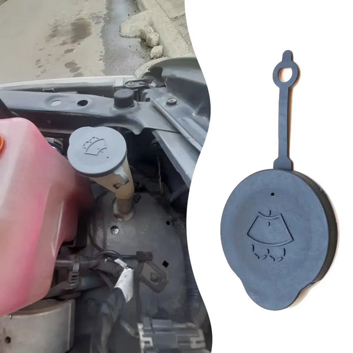 Windshield Washer Fluid Reservoir Cap for Nissan Micra - 3