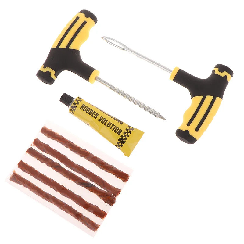 Emergency Tire Puncture Repair Tool Kit for Vehicles