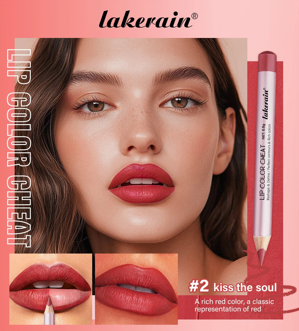 Waterproof Matte Lip Liner Pencil Set