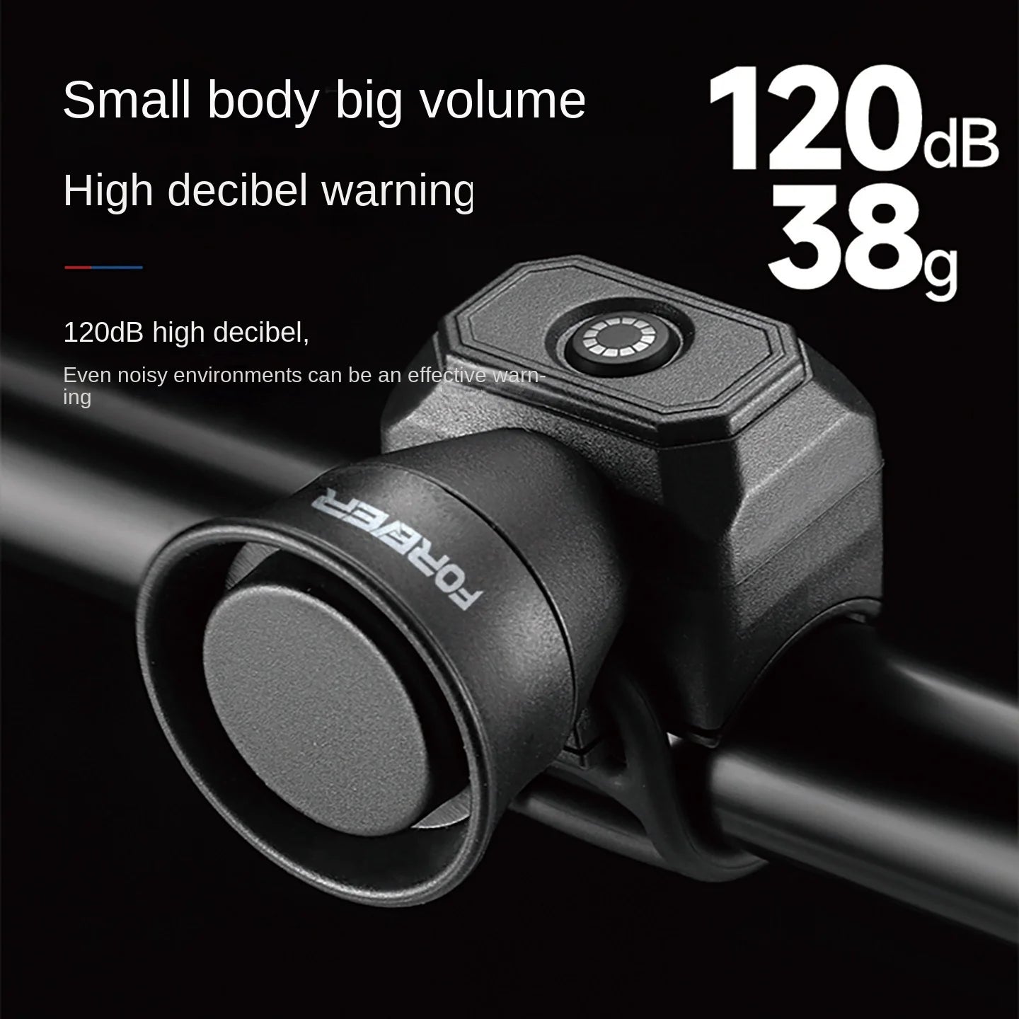 Waterproof Electronic Bicycle Horn with 5 Sound Modes - 3