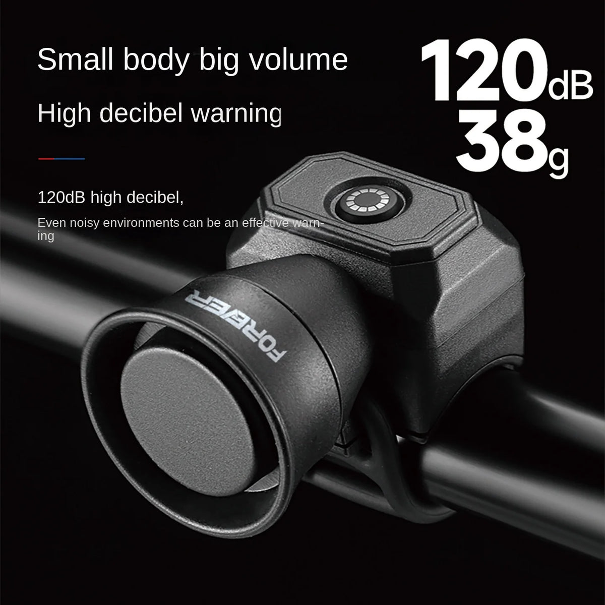 Waterproof Electronic Bicycle Horn with 5 Sound Modes
