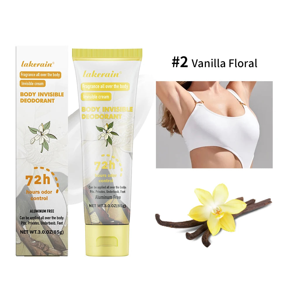 Long-Lasting Full Body Deodorant Cream