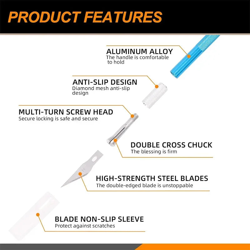 Professional Car Vinyl Wrap and Window Tint Installation Tool Kit - 12