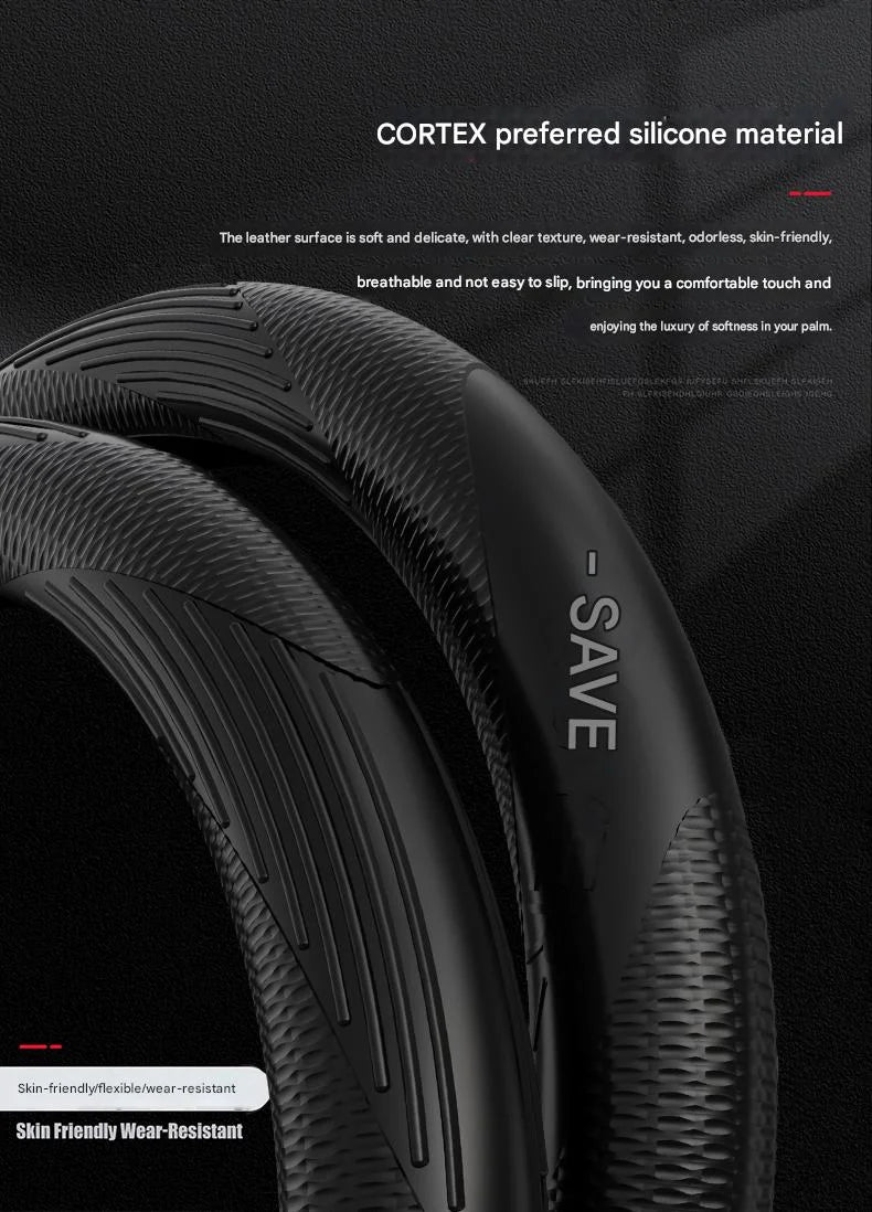 Universal Non-Slip Silicone Steering Wheel Cover - 12