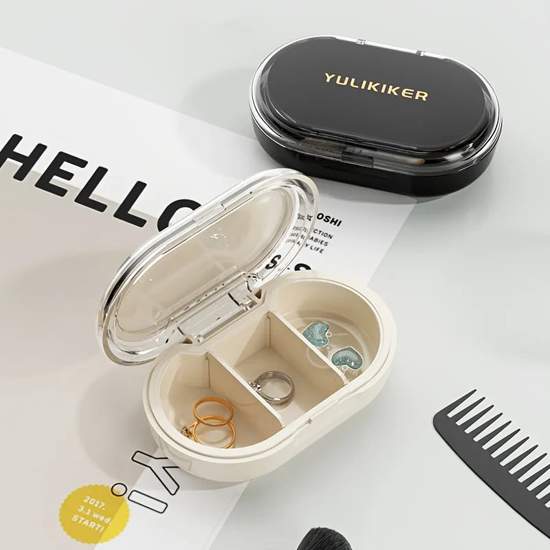 Portable 3-Compartment Moisture-Proof Travel Pill Organizer - 12