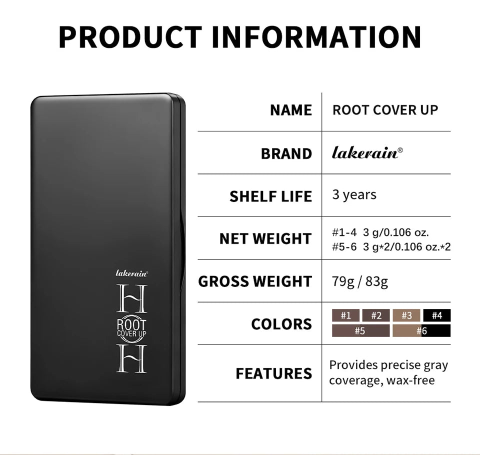 Waterproof Hairline Shadow and Root Cover Up Powder - 19
