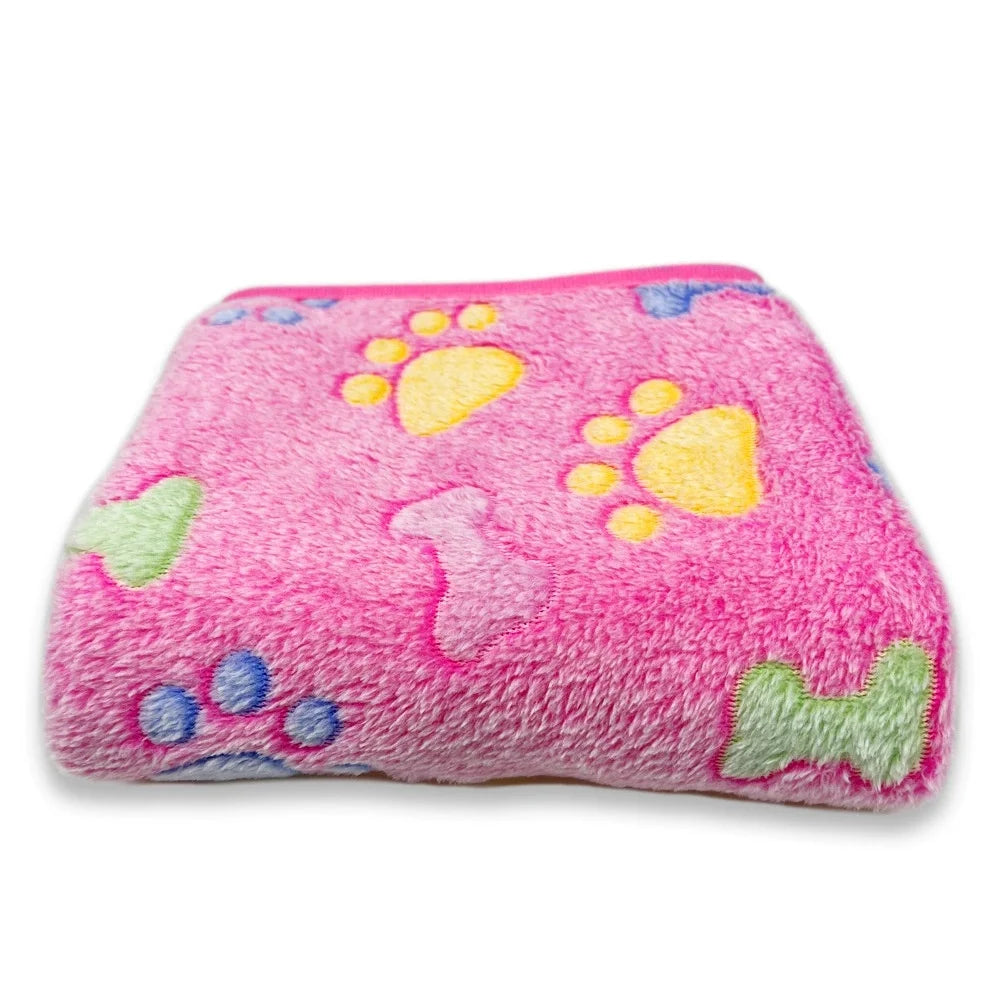 Soft Fluffy Fleece Pet Blanket for Dogs and Cats
