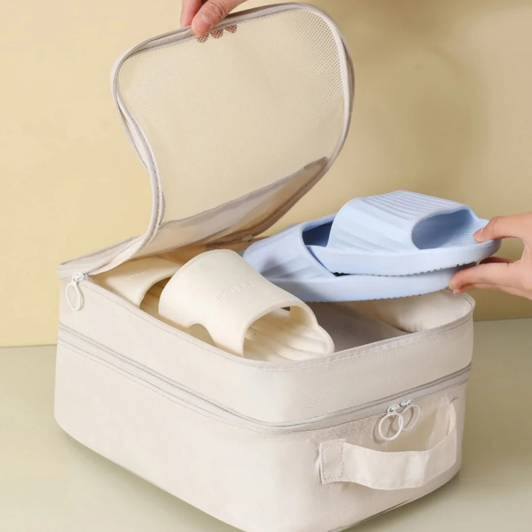3-Pair Travel Shoe Organizer Bag for Suitcases