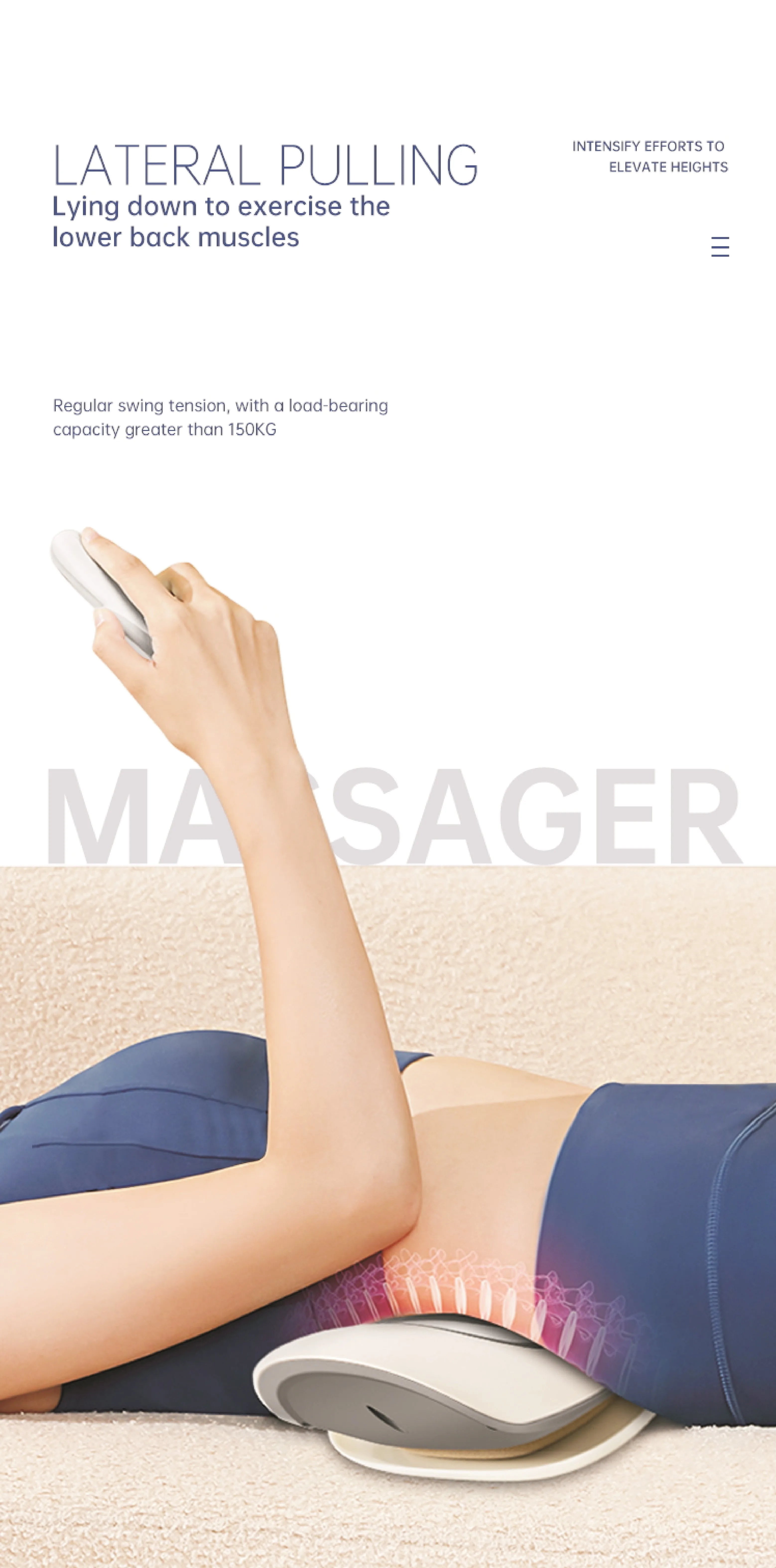 Electric Lumbar Traction Massager with Airbag Spine Support - 8