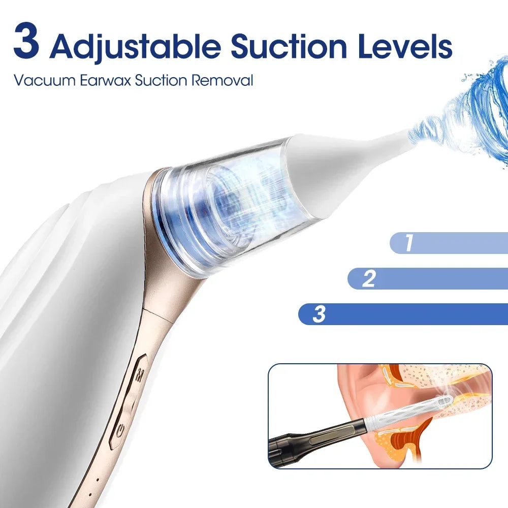 Electric Earwax Removal Vacuum and Cleaner Tool - 3