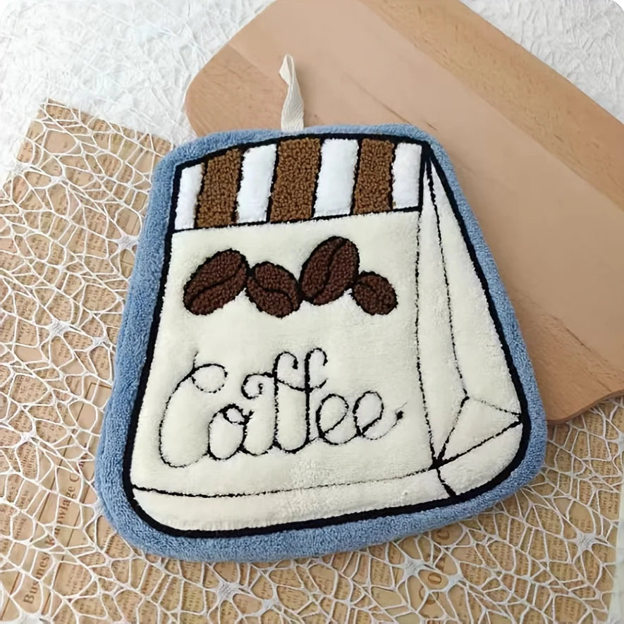 Quick-Drying Hanging Decorative Hand Towel for Kitchen and Bathroom - 5