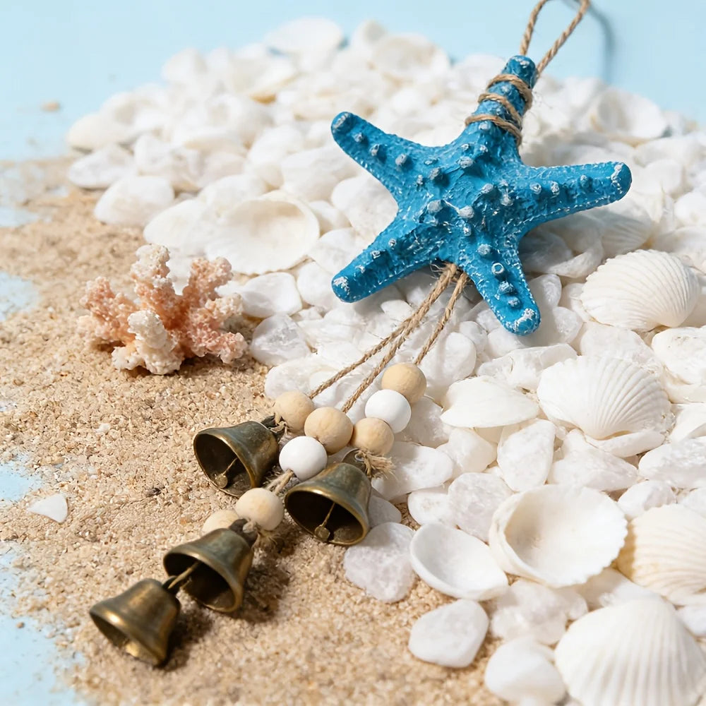Coastal Resin Starfish Wind Chime for Beach House Decor
