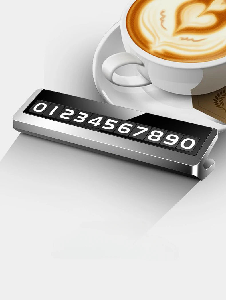 Temporary Car Parking Number Plate with Rotating Display - 8