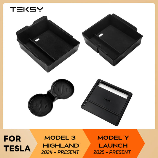 Center Console Organizer Tray for Model 3 Highland and Model Y