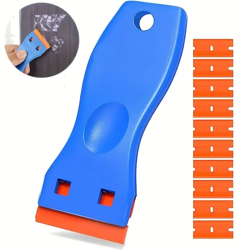 Heavy Duty Plastic Scraper Tool for Decal and Adhesive Removal - 7