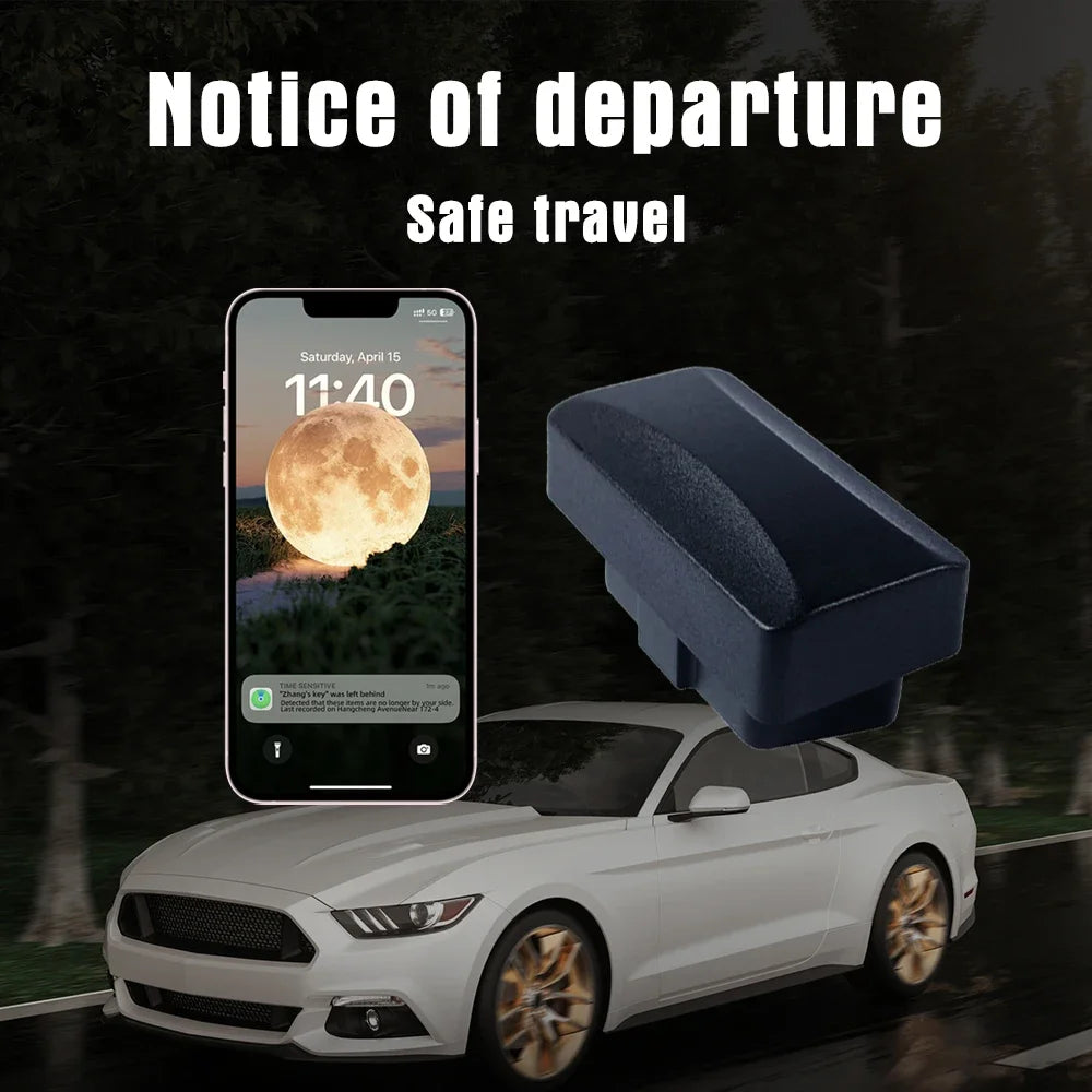 Plug-in Real-Time OBD Car GPS Tracker for Apple Find My