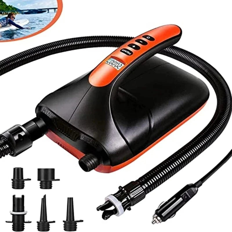 Digital Electric Air Pump for Inflatable SUP and Boats - 1