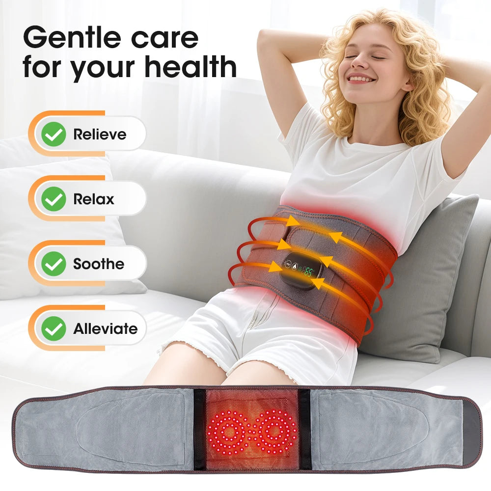 Cordless Heated Vibration Back Massage Belt