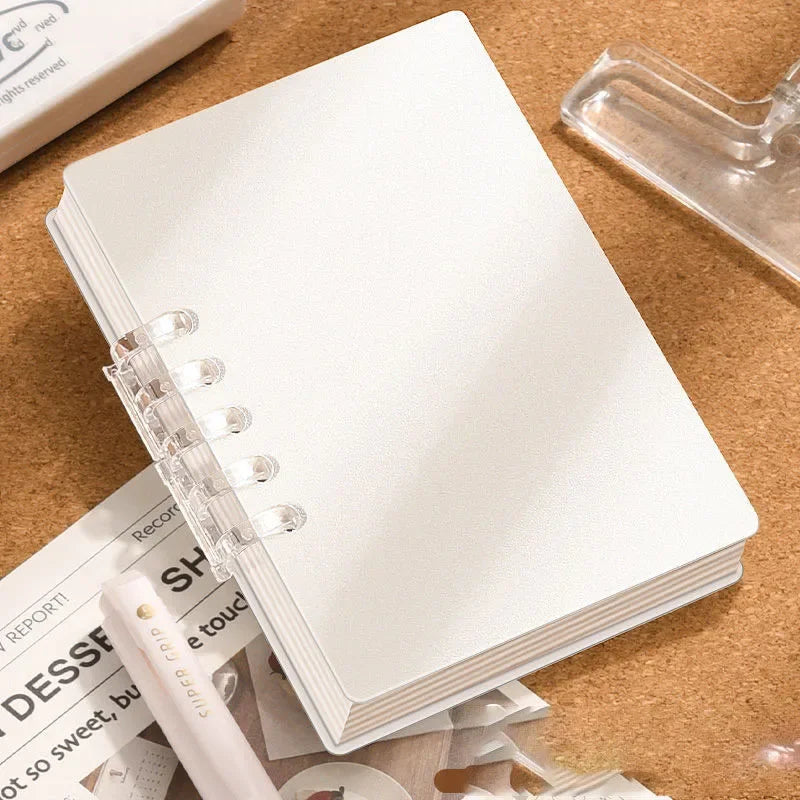 A7 Refillable Loose Leaf Binder Notebook with 5-Ring Cover - 14