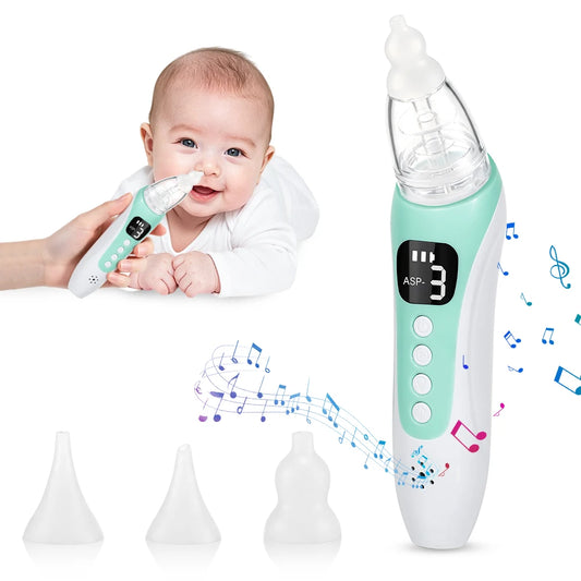 Electric Baby Nasal Aspirator with Music and LED Display