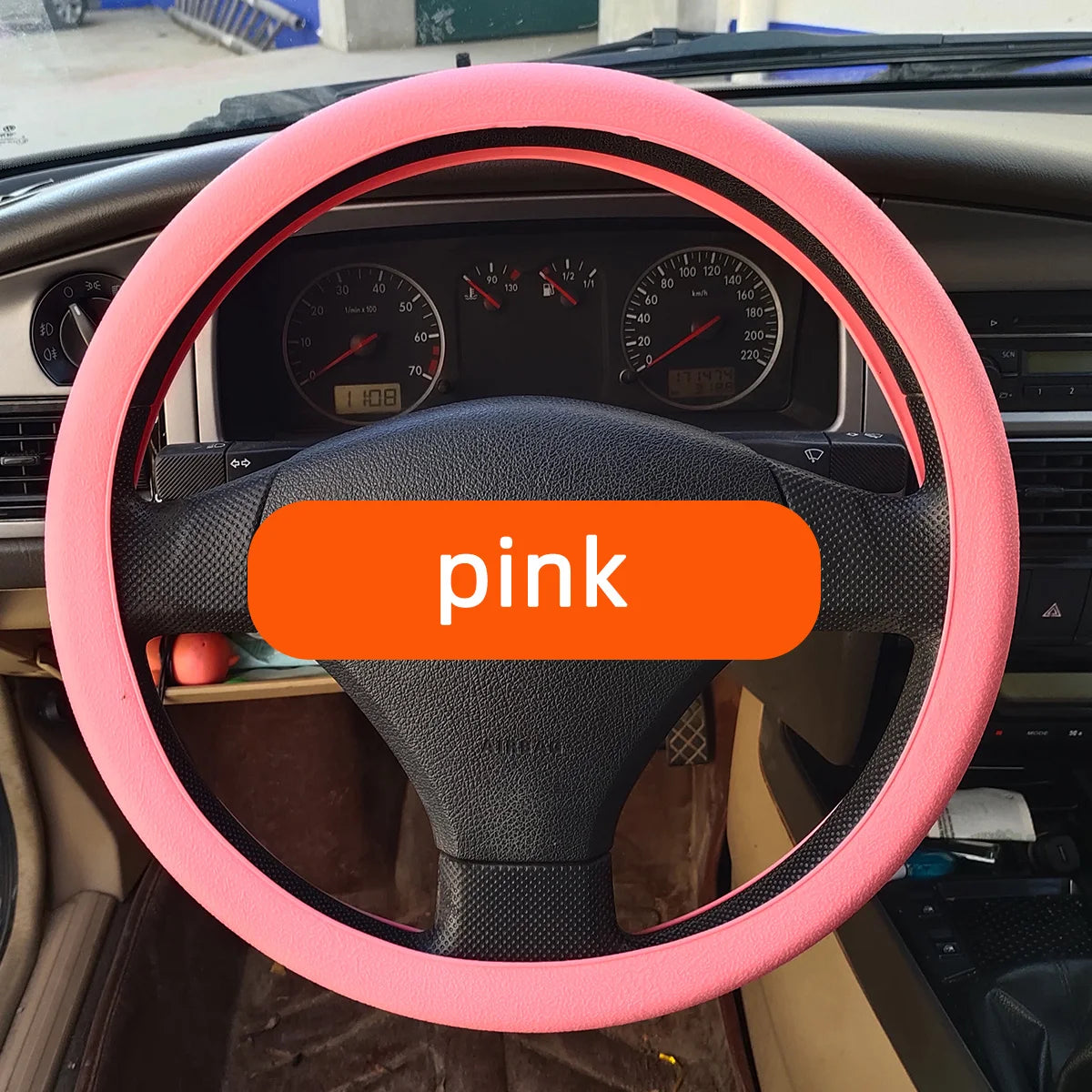 Anti-Slip Silicone Steering Wheel Cover - 14