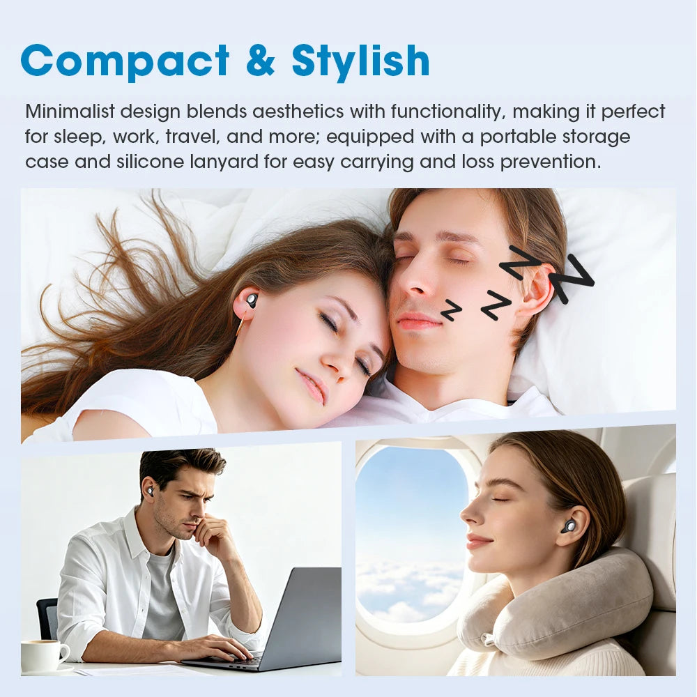 Reusable Noise Cancelling Silicone Ear Plugs for Sleeping