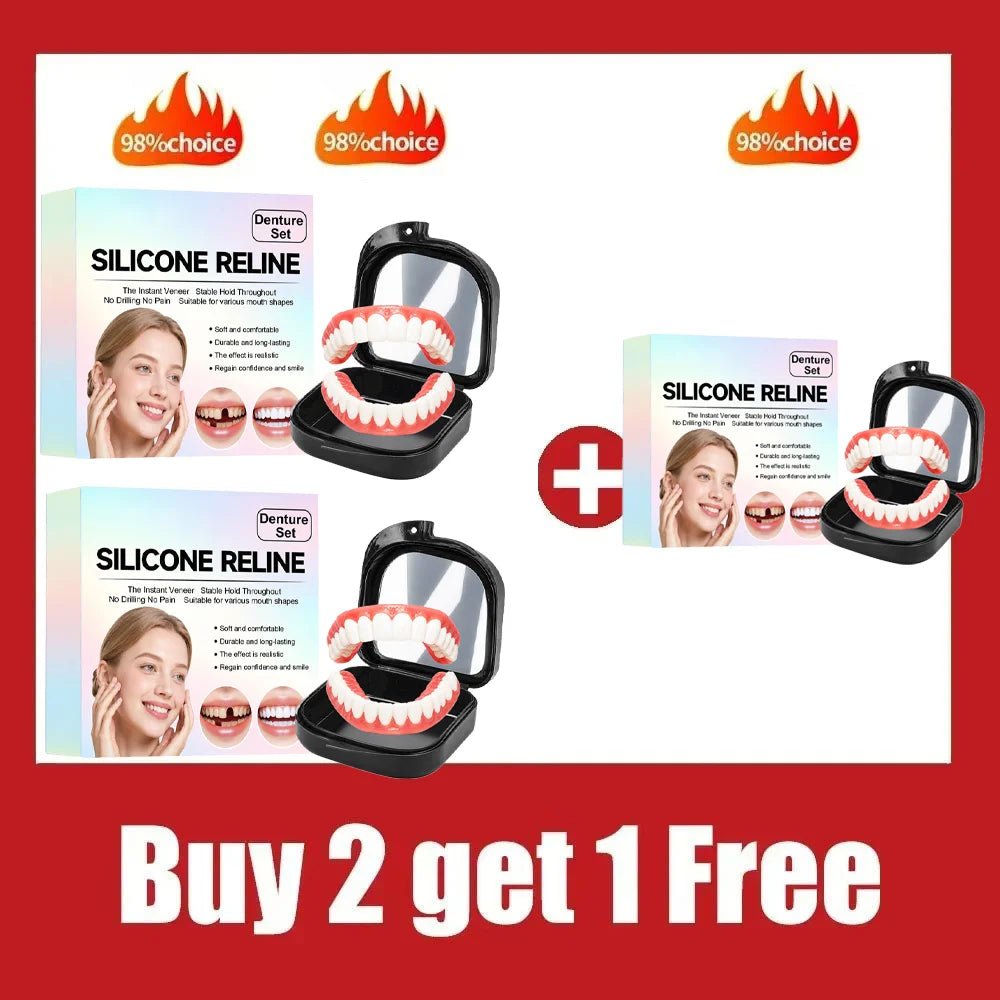 Comfort Fit Silicone Dentures for Instant Smile Restoration - 15