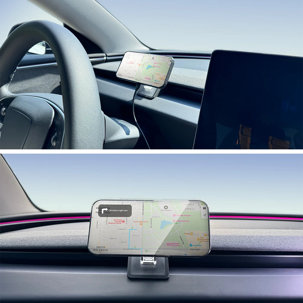Wooden Gravity Car Phone Holder for Tesla Model 3 and Model Y